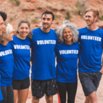 Image of group of volunteers at a fundraising event